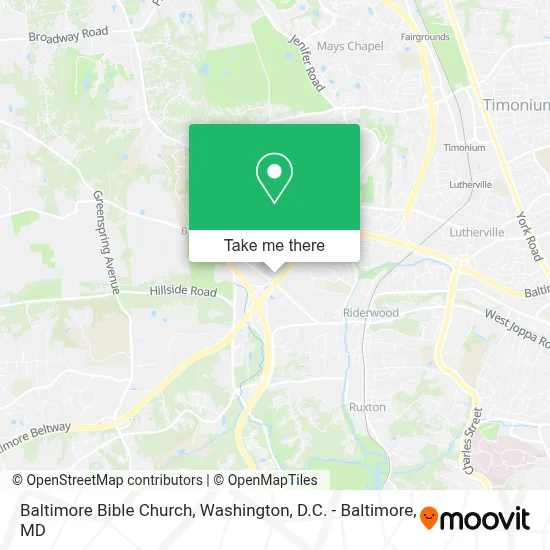 Baltimore Bible Church map