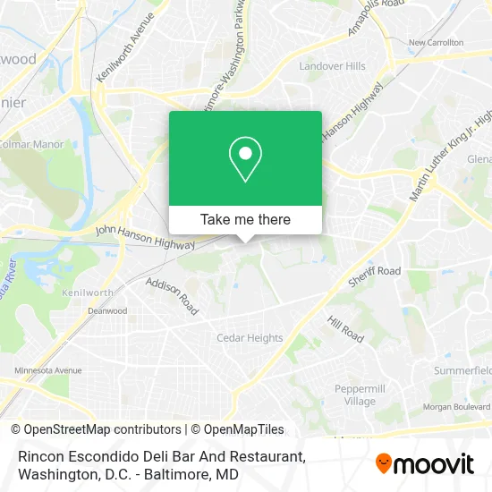 Rincon Escondido Deli Bar And Restaurant map
