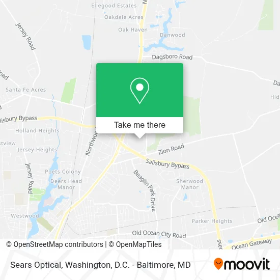Sears Optical map