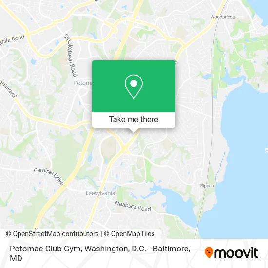 Potomac Club Gym map