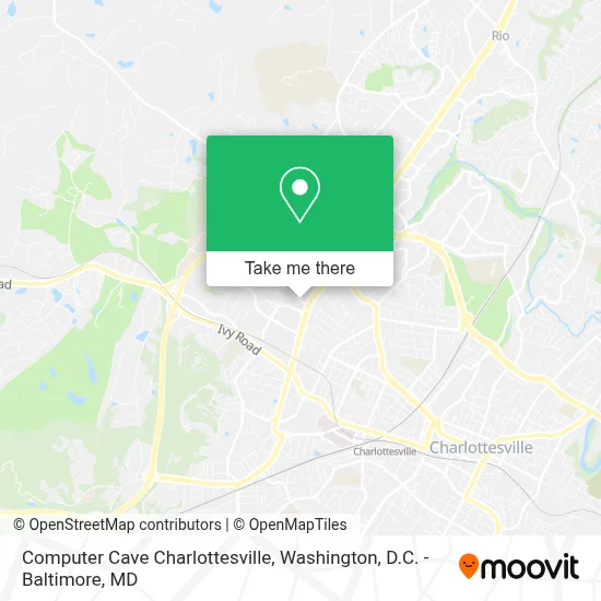 Computer Cave Charlottesville map