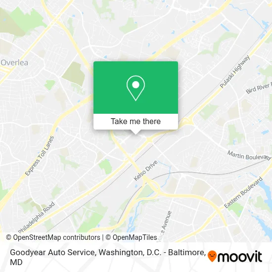Goodyear Auto Service map