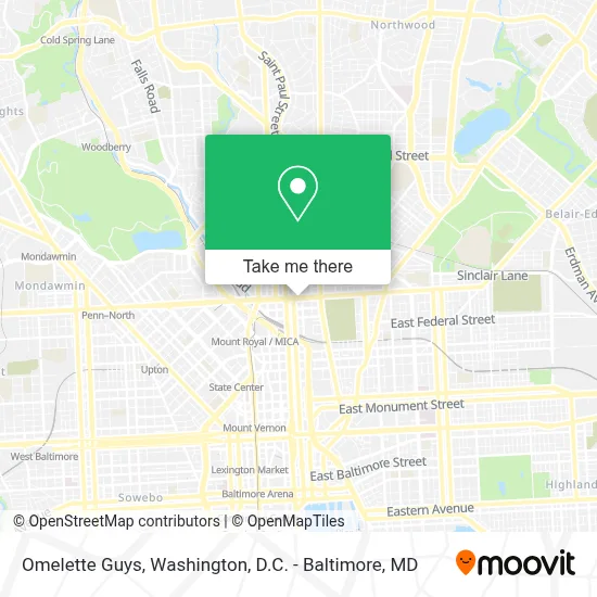 Omelette Guys map