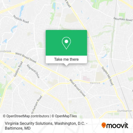 Virginia Security Solutions map