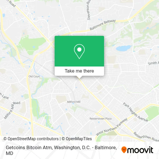 Getcoins Bitcoin Atm map