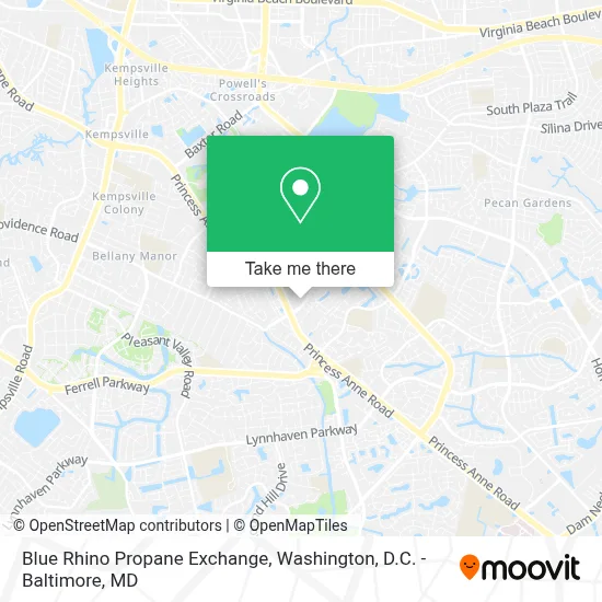 Blue Rhino Propane Exchange map