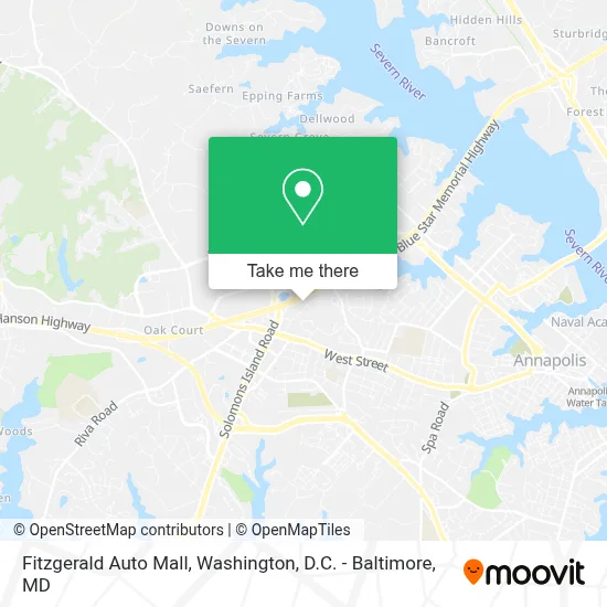Fitzgerald Auto Mall map