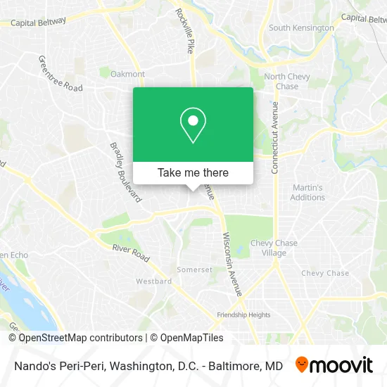 Nando's Peri-Peri map