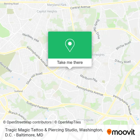 Tragic Magic Tattoo & Piercing Studio map