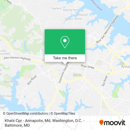 Khals Cpr - Annapolis, Md map