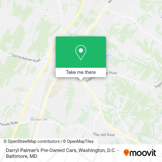 Darryl Palmer's Pre-Owned Cars map