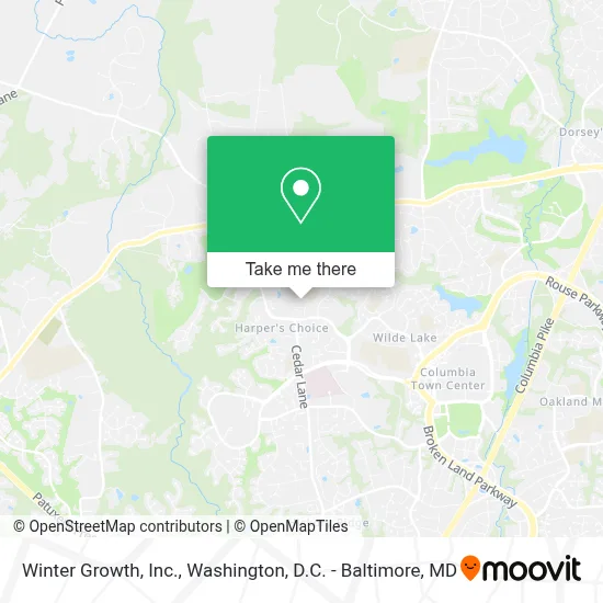 Winter Growth, Inc. map