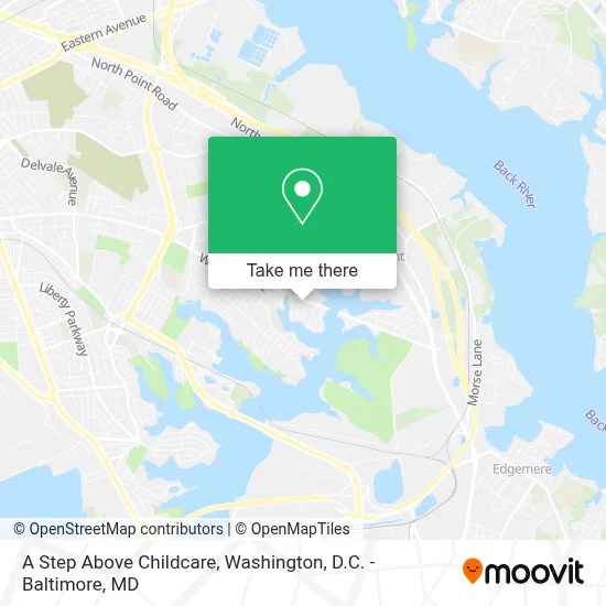A Step Above Childcare map