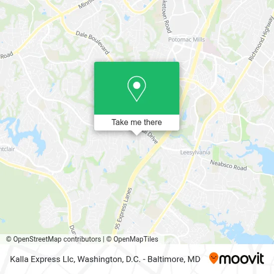 Kalla Express Llc map