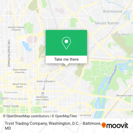 Tryst Trading Company map