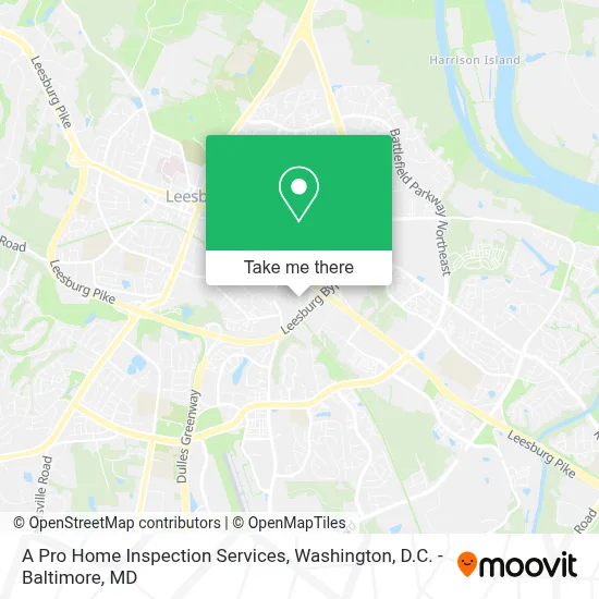 A Pro Home Inspection Services map