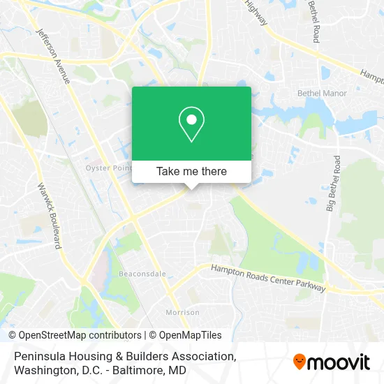 Peninsula Housing & Builders Association map