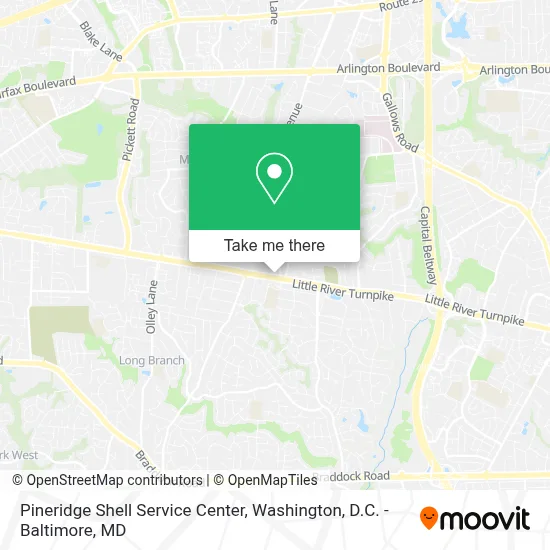 Pineridge Shell Service Center map