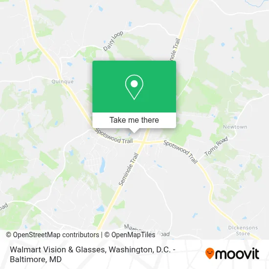 Walmart Vision & Glasses map