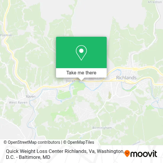 Quick Weight Loss Center Richlands, Va map