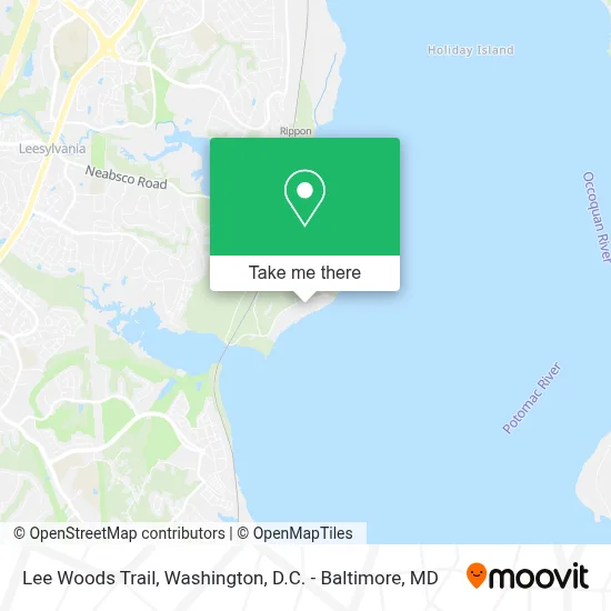 Lee Woods Trail map
