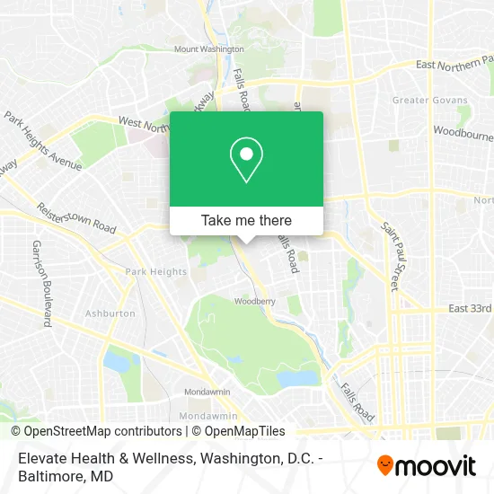 Elevate Health & Wellness map