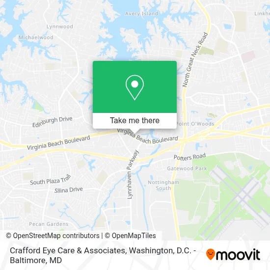 Crafford Eye Care & Associates map