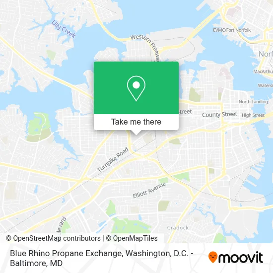 Blue Rhino Propane Exchange map