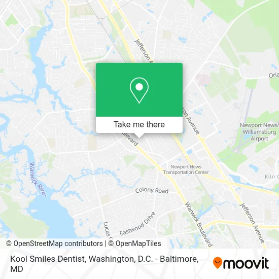 Kool Smiles Dentist map