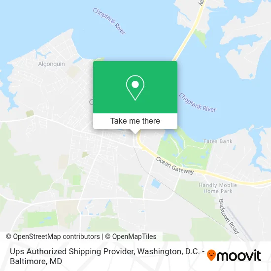 Ups Authorized Shipping Provider map