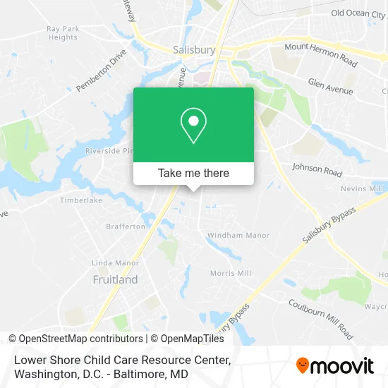 Lower Shore Child Care Resource Center map