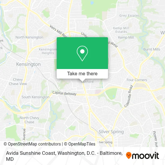 Avida Sunshine Coast map