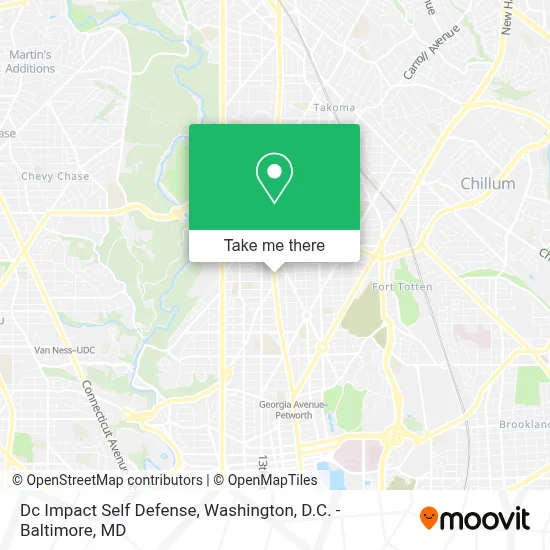 Dc Impact Self Defense map