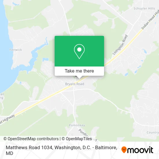 Matthews Road 1034 map