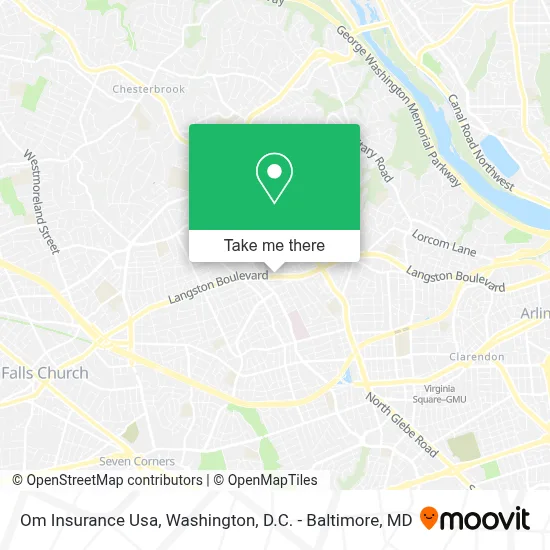 Om Insurance Usa map