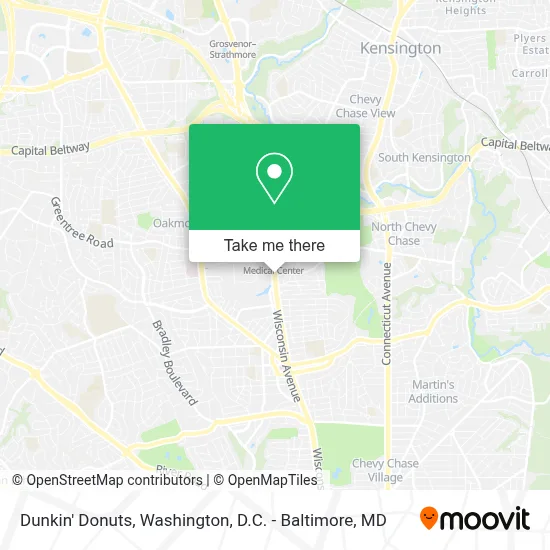 Dunkin' Donuts map