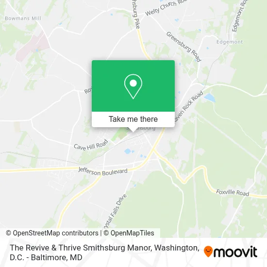 The Revive & Thrive Smithsburg Manor map