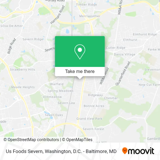 Us Foods Severn map