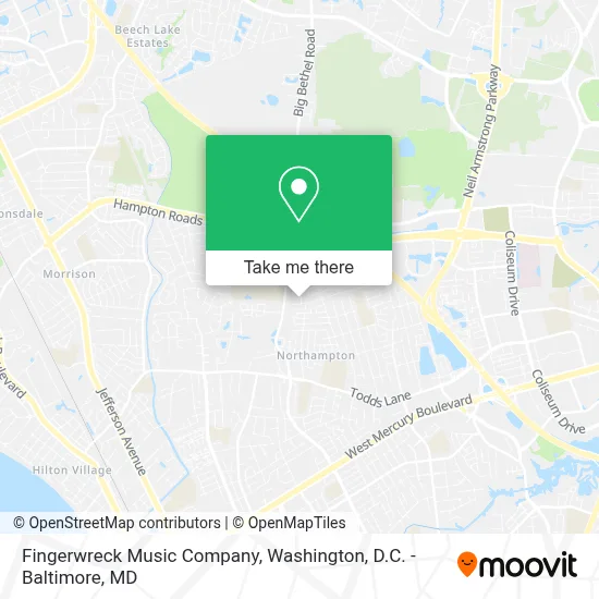 Fingerwreck Music Company map