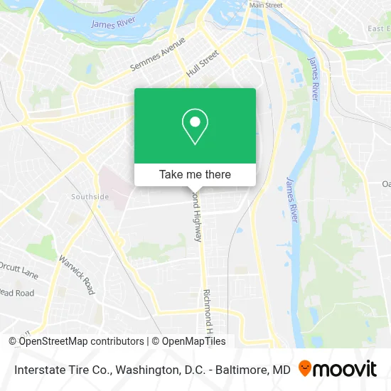 Interstate Tire Co. map