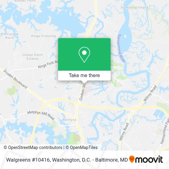 Walgreens #10416 map