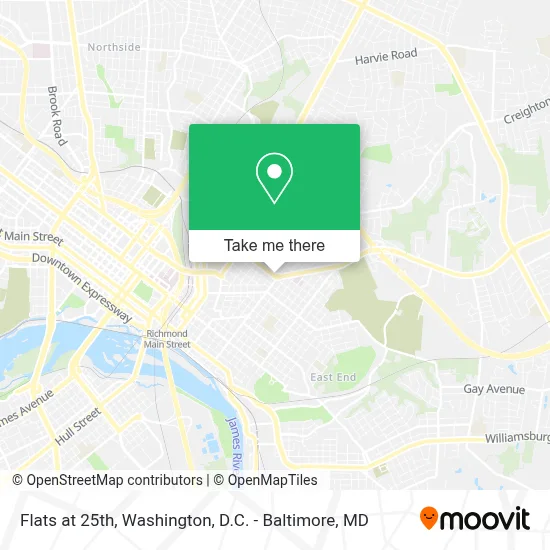 Flats at 25th map