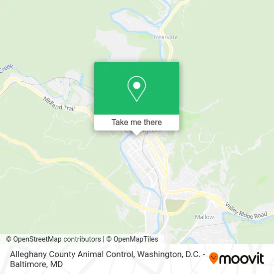 Alleghany County Animal Control map