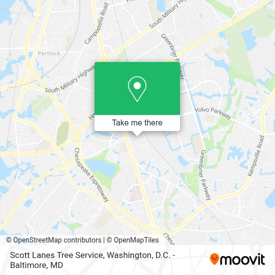 Scott Lanes Tree Service map