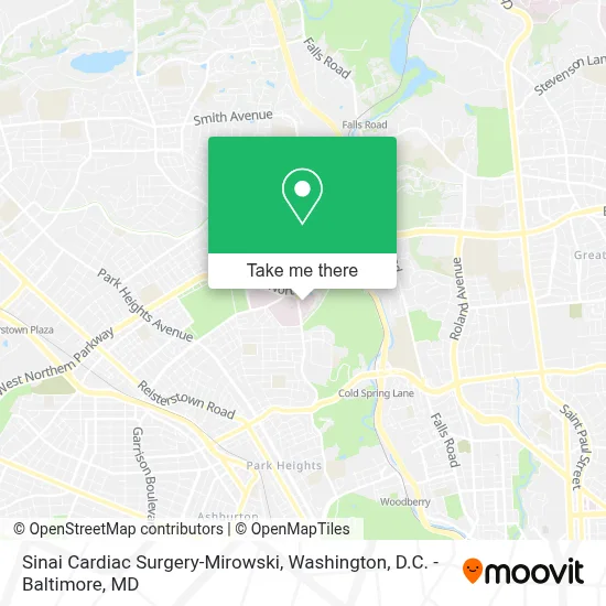 Sinai Cardiac Surgery-Mirowski map
