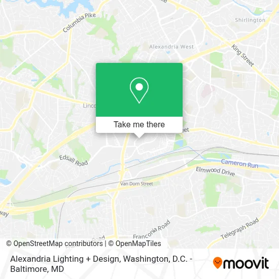 Alexandria Lighting + Design map