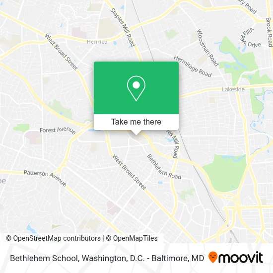 Bethlehem School map