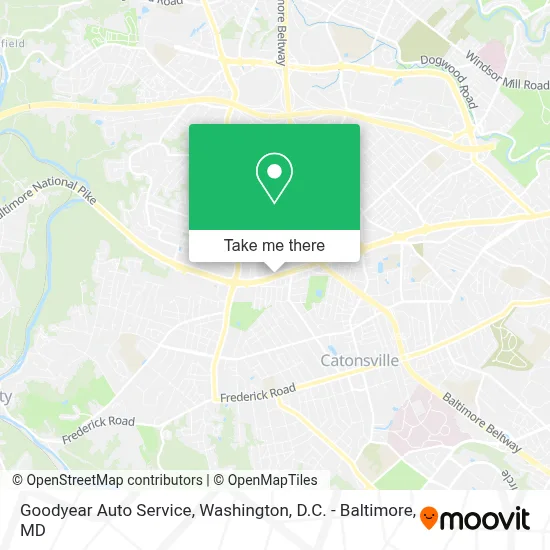 Goodyear Auto Service map