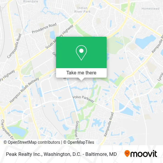 Peak Realty Inc. map