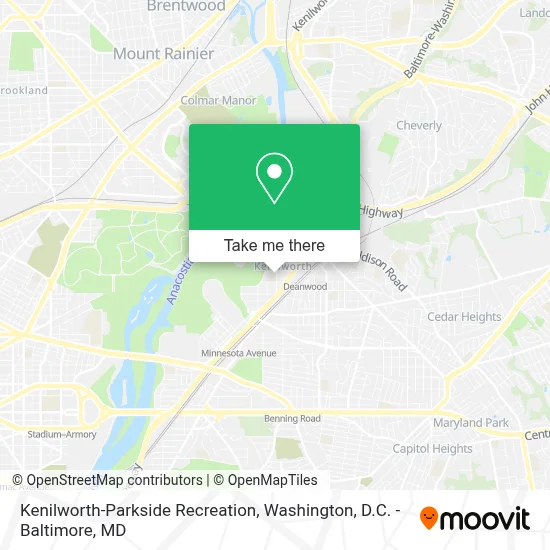 Kenilworth-Parkside Recreation map